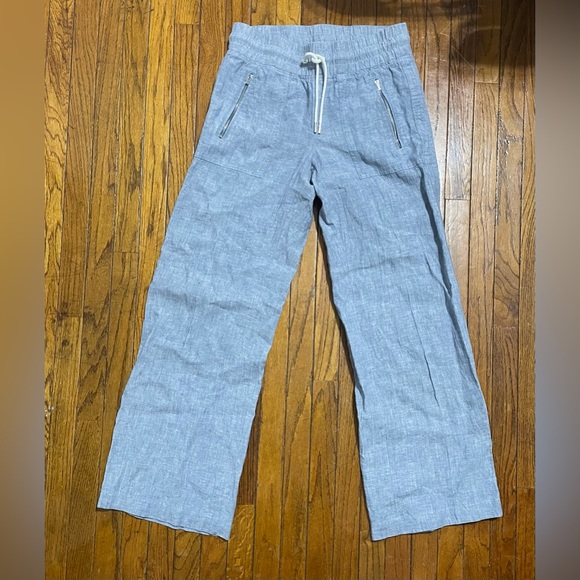 Athleta Cabo Linen Wide Leg Pants | women’s Size 2 - Picture 3 of 6